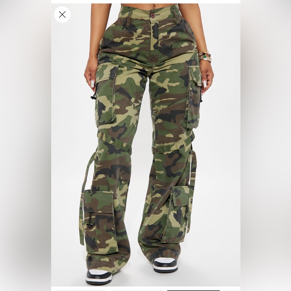 Fashion Nova Camouflage Cargo Pants